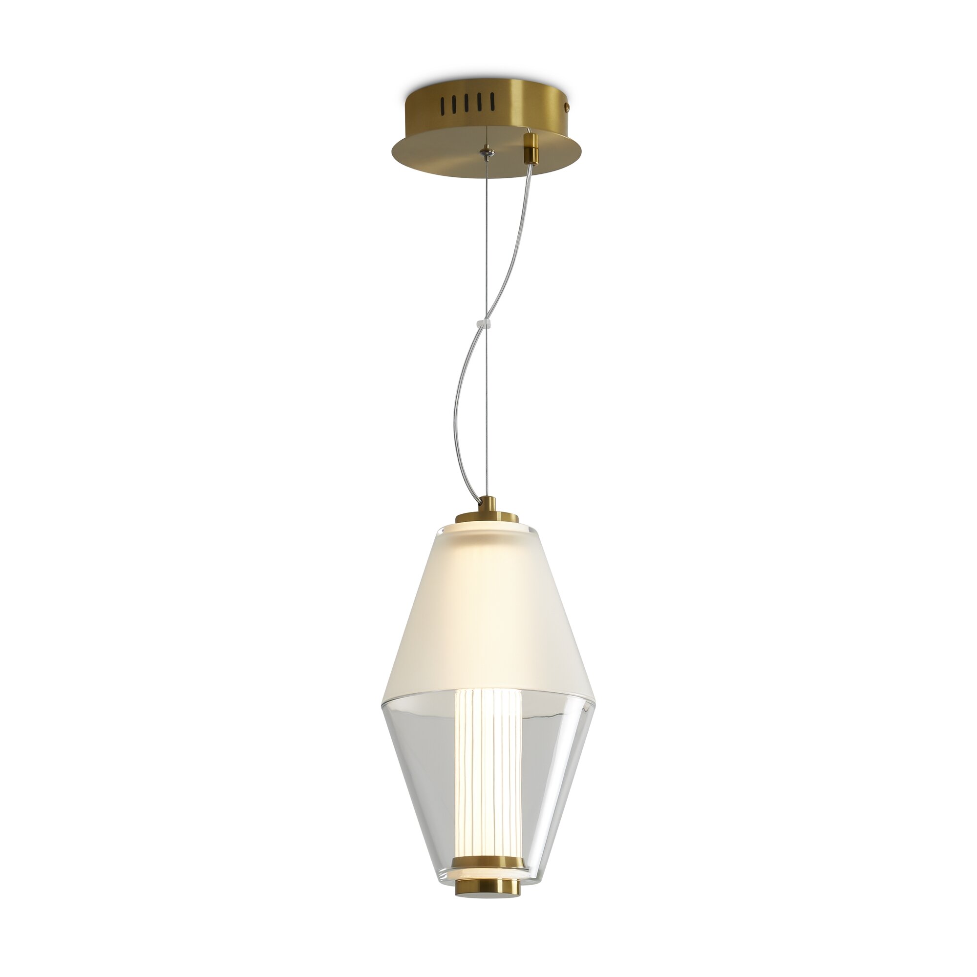 Светильник подвесной Freya Plum FR6137PL-L6BT, латунь, LED, 1 лампа