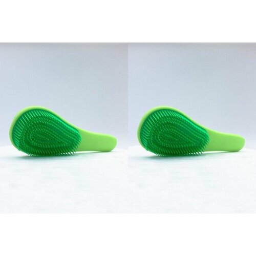 Hair brush Расческа, Массажная, Компактная, Светло-зеленая, 2 шт