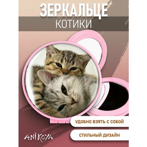 Зеркальце Милые котики мем