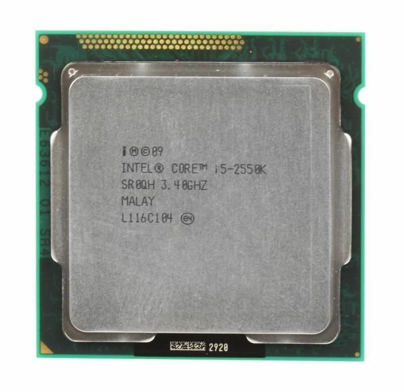Процессор Intel Core i5-2550K 4 ядра 4 потокасокет 1155 3300 МГц разблокированный множитель Комплектация BOX с кулером ID-COOLING SE-802-SD V3 BOX