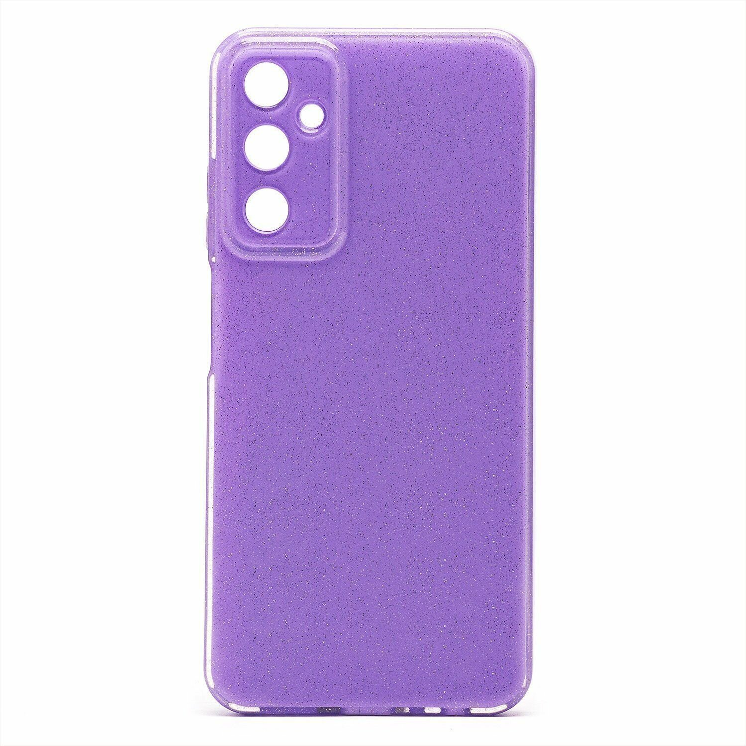 Чехол с объемными блестками для Samsung Galaxy A05s /светло-фиолетовый
