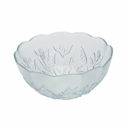 Чаша стеклянная AXENTIA 13 см Матовое стекло с дизайном роза Высокая форма 389₽