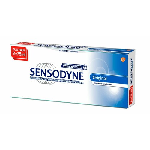 Sensodyne Оригинальная зубная паста (2x75) 150 мл (из Финляндии) sensodyne toothpaste original 75 ml