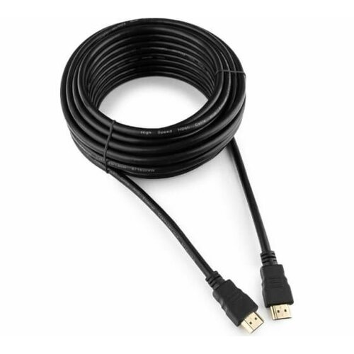 Кабель Cablexpert HDMI 10м v20 19M/19M черный позол. разъемы экран пакет CC-HDMI4-10M кабель hdmi dvi cablexpert 7 5м 19m 19m single link черный позол разъемы экран пакет