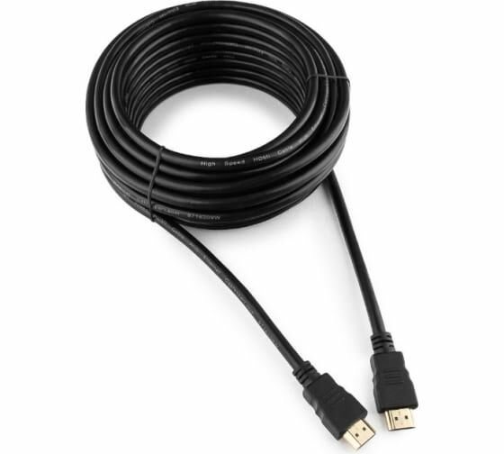 Кабель Cablexpert HDMI 10м v20 19M/19M черный позол. разъемы экран пакет CC-HDMI4-10M