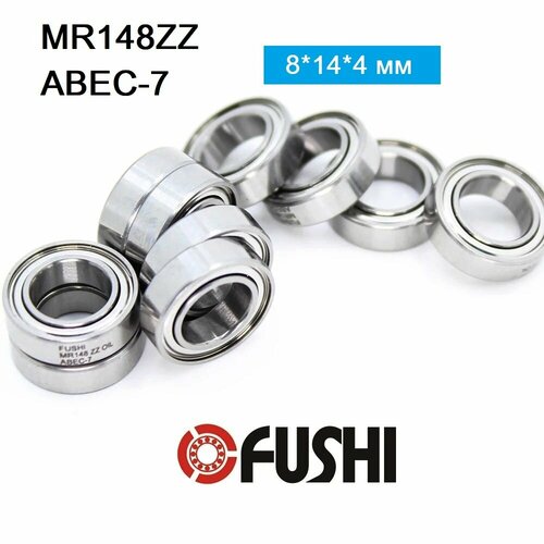 Подшипник FUSHI MR148ZZ, размер 8x14x4 мм, класс ABEC-7