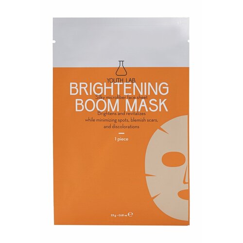 YOUTH LAB Brightening Boom Mask Маска для лица тканевая Сияние, 23 г