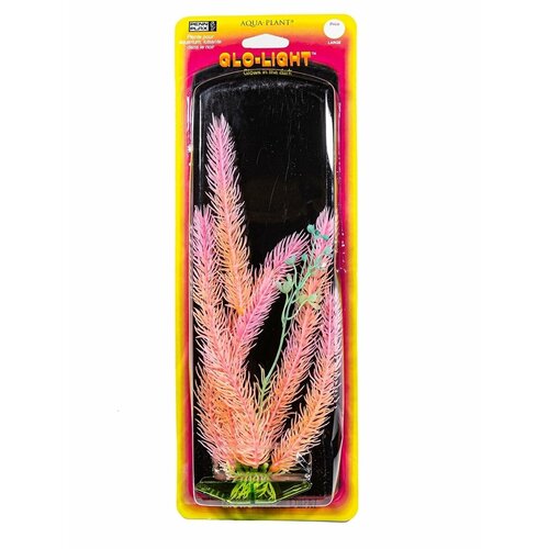 Растение PENN-PLAX, Club Moss, оранжево-розовое светящееся, 27 см