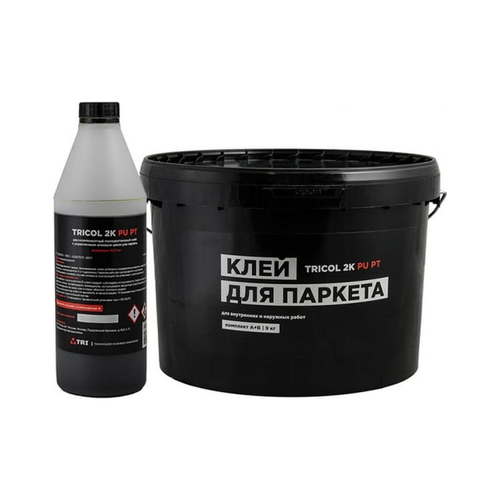 Клей двухкомпонентный TRICOL 2K PU PT для паркета 9кг