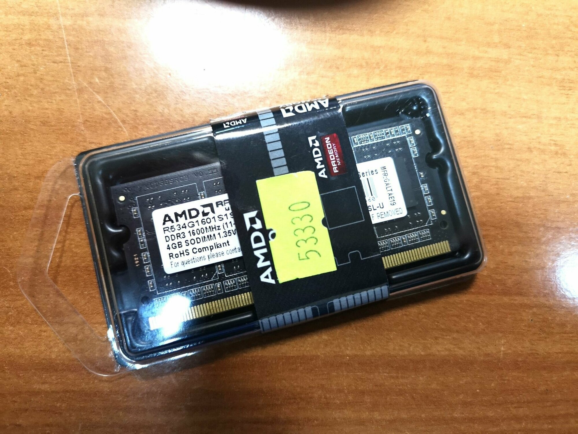 Память SoDimm AMD 1x4Gb DDR3 1600Mhz (R534G1601S1SL-U) - фото №19
