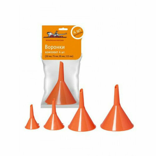 Набор Воронок С Фильтром Комплект 4 Шт Диаметры 507595115 Мм Alca Alca арт 555400 446₽