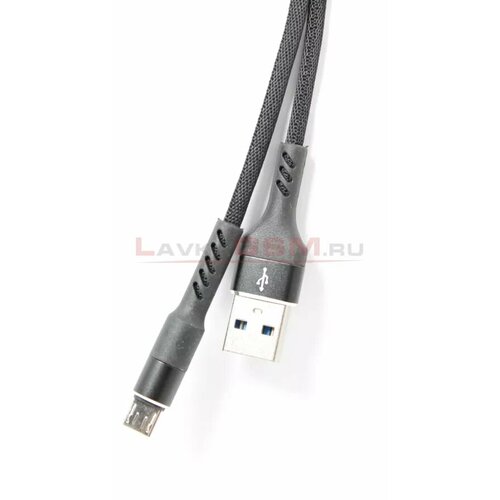Кабель micro USB Mi-Digit M355, в нейлоновой оплетке, усиленное соединение кабеля с коннектором,