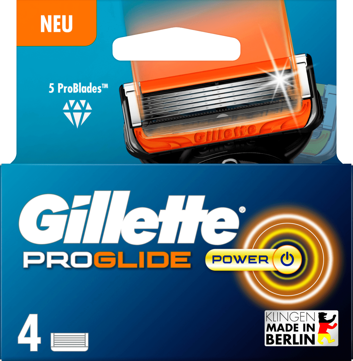 Сменные кассеты Gillette Fusion ProGlide 4шт