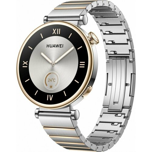 Смарт-часы Huawei Watch GT 4 Aurora-B19T 413мм 132 AMOLED корп серебристый рем серебристый разм брасл120-190 мм 55020BHV 12312000₽
