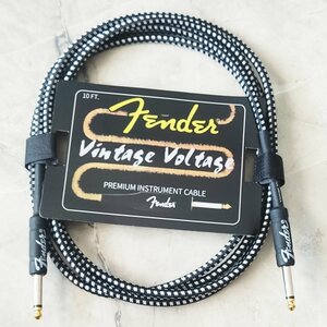 Премиум гитарный кабель 3 метра 6.3 jack Fender Vintage Voltage, шнур для для электрогитары, бас, электроакустической, провод для музыкальных инструментов.