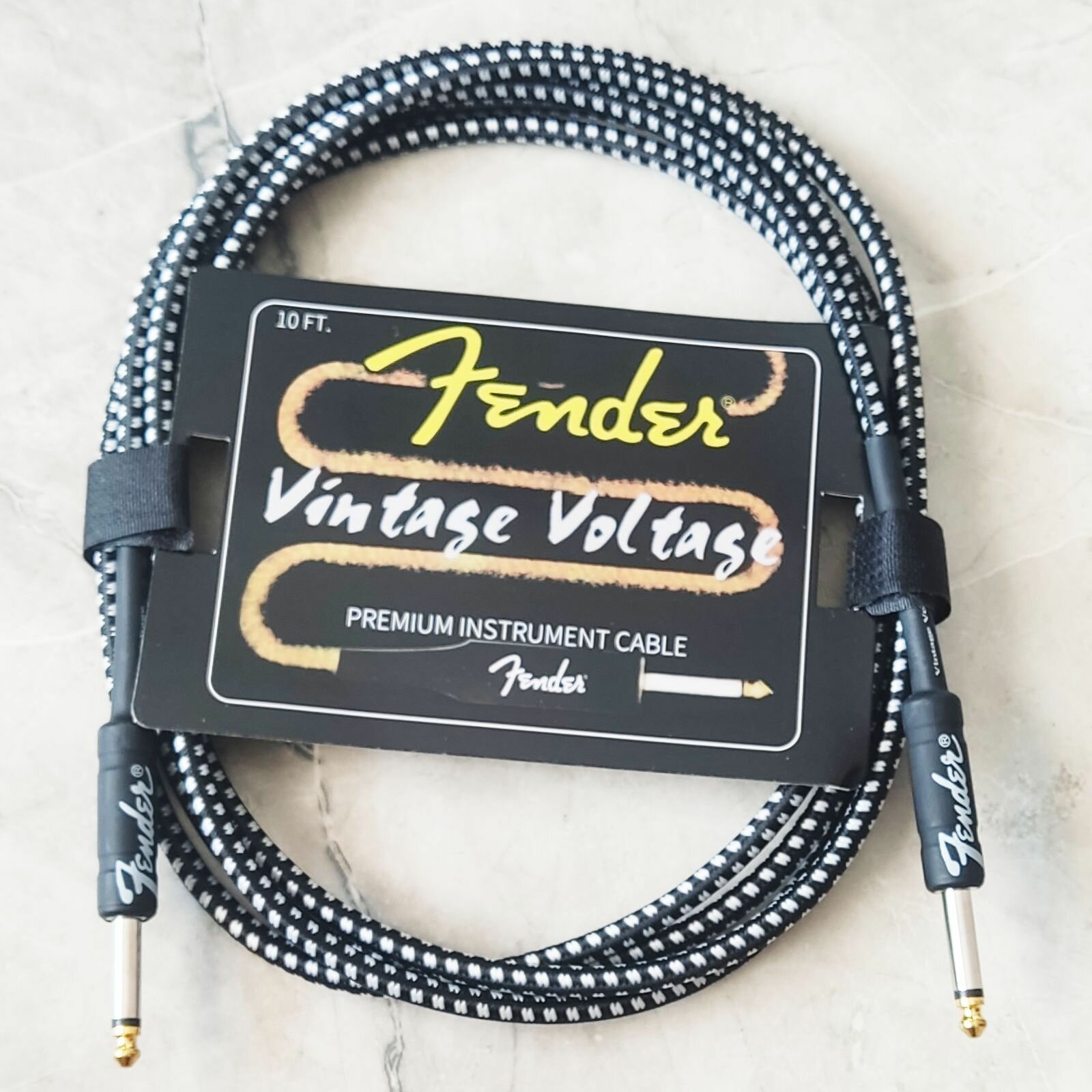 Премиум гитарный кабель 3 метра 6.3 jack Fender Vintage Voltage шнур для для электрогитары бас электроакустической провод для музыкальных инструментов.