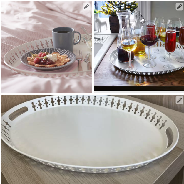 фото Поднос Икеа романтиск 52*39 Стальной. У нас Только Оригинальная Икеа !