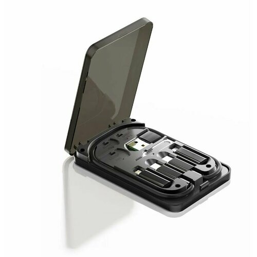 Зарядный кабель со сменными разъёмами USB Type-C, USB-A, Micro USB, Lightning, 4 в 1