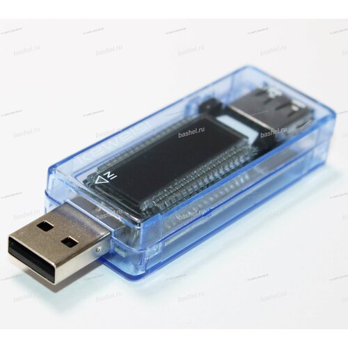 USB тестер KEWEISI KWS-V20 (USB, DC: 4-20V, 0-3A, 0-99 часов, 0-10AH)