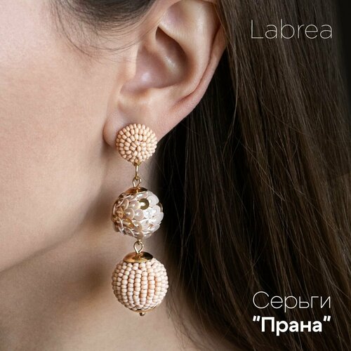 Серьги LaBrea, розовый, золотой