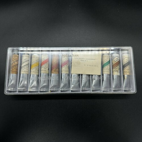 Набор художественных масляных красок Мосбытхим пластик металл бумага 8450₽