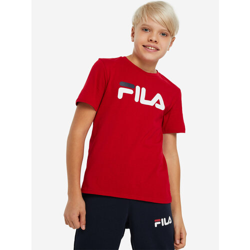 Футболка спортивная Fila, размер 170-176, красный худи для мальчиков fila красный размер 176
