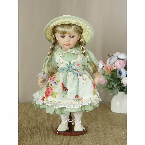 Polly Dolls YF-12666 Кукла фарфоровая 12- на подставке polly dolls 3554₽