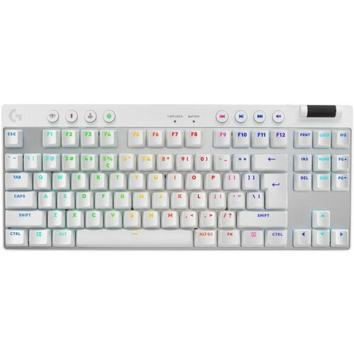 Клавиатура/ Logitech Gaming Keyboard G PRO X TKL LIGHTSPEED Mechanical - WHITE - TACTILE gaming mechanical keyboard blue red switch 87 key wired keyboard anti ghosting backlit led usb for gamer pc laptop russian