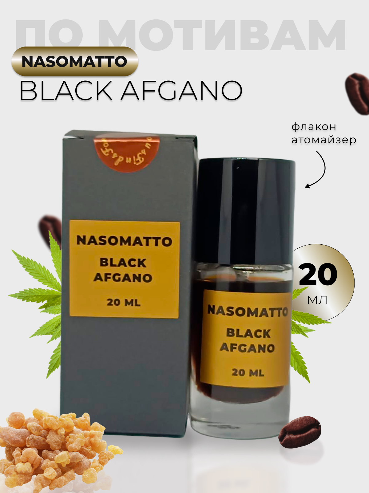 Духи по мотивам Black Afgano Nasomatto 20 мл