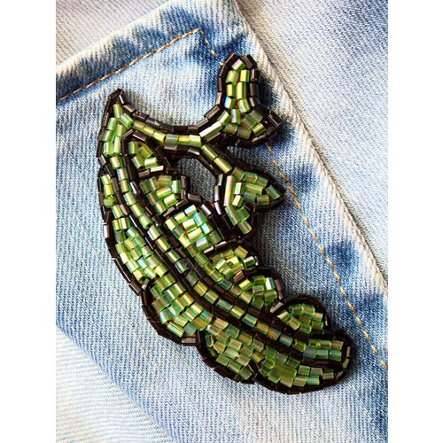 Брошь CRAZY CRYSTAL, зеленый