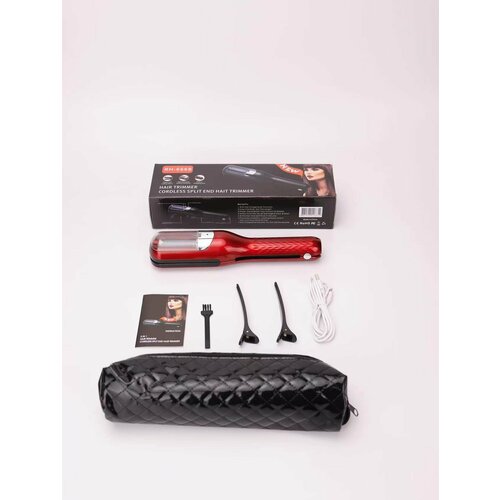 Многофункциональный USB триммер для волос в красной кожаной сумке 119300₽