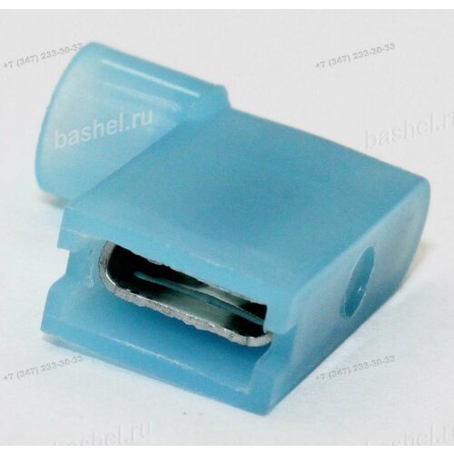 Гнездо плоское изолированное 63х08 угловое синее электротовар 494₽