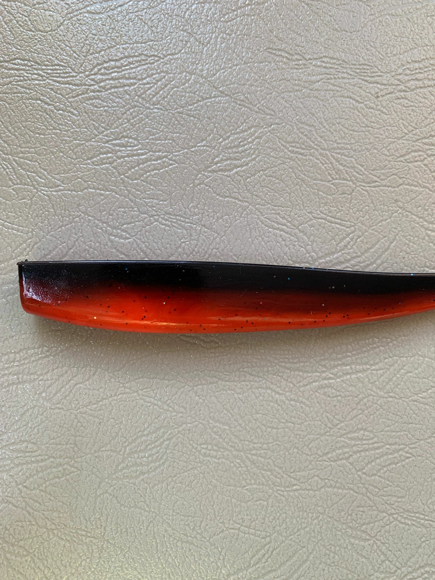 Мягкая крупная силиконовая приманка для рыбалки Pike Slag 21см (свимбейт/ джеркбейт), Черно-красный (Black Terracott), 1 шт. — фото 1