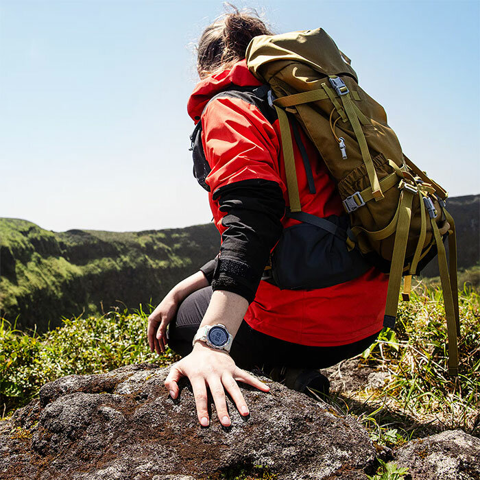 Наручные часы CASIO Pro Trek, серебряный, серый, бежевый — фото 1