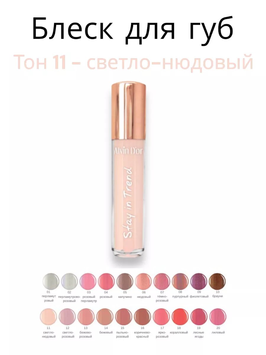 Блеск для губ Stay in Trend тон 11