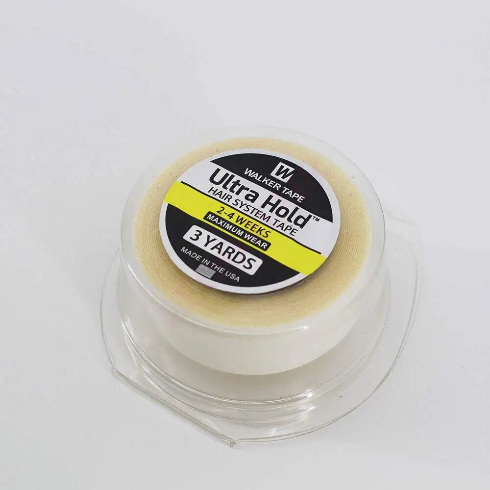 Двухсторонняя клейкая лента для волос White Ultra Hold 2.54см * 3 ярда, Белый, 3 метров, 0.8cm