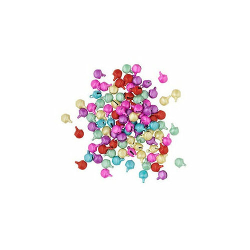 Подвеска 86мм бубенчик маленький микс 10 шт 171₽