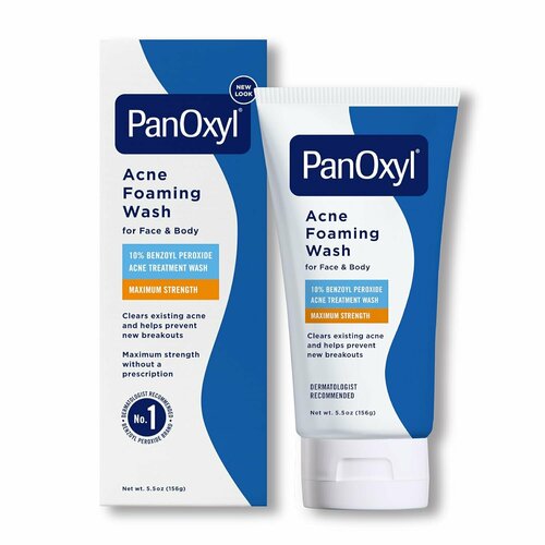 PanOxyl Acne Foaming Wash Benzoyl Peroxide 10 Maximum Strength Antimicrobial 170g 2000₽