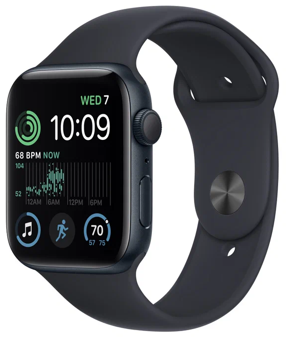 Умные часы Apple Watch Series SE Gen 2 40 мм Aluminium Case GPS, midnight Sport Band S/M