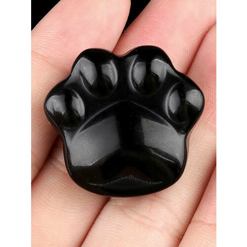 Кристалл из натурального природного камня, лапка, обсидиан, коллекционный минерал оберег в подарок