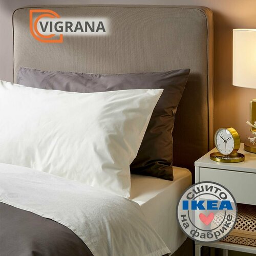 Наволочка 50х70 VIGRANA ульвидоро белый поплин