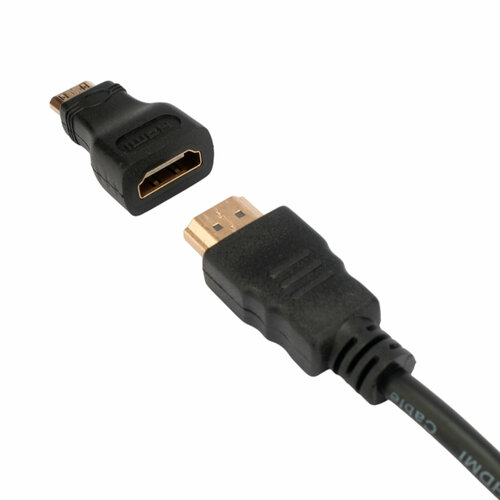 Переходник HDMI-miniHDMI Cablexpert с позолоченными контактами 19F/19M A-HDMI-FC