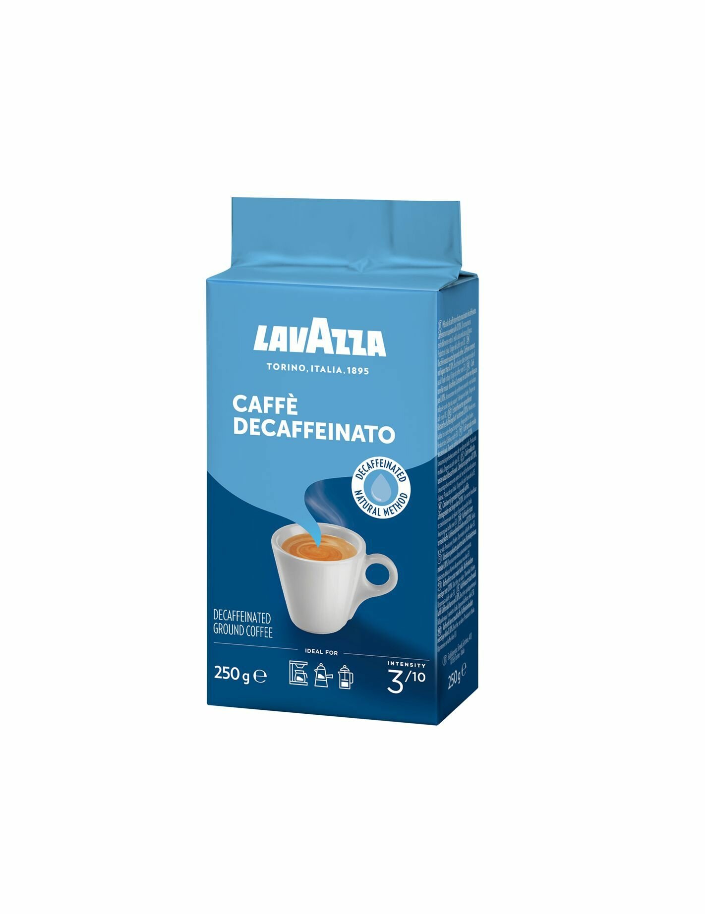 Кофе молотый Lavazza Caffe Decaffeinato, 250г х 3шт — фото 1