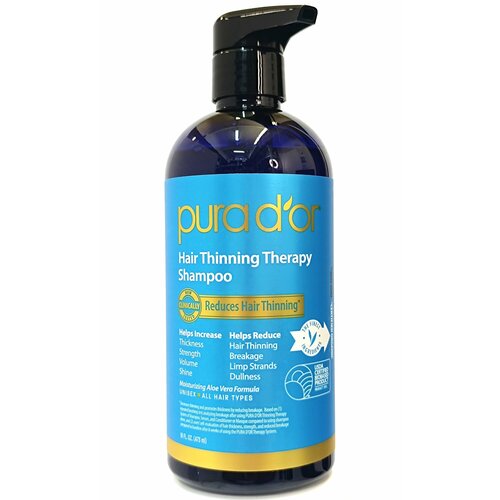 Pura D'or, шампунь против выпадения волос, 473 мл (16 жидк. унций)