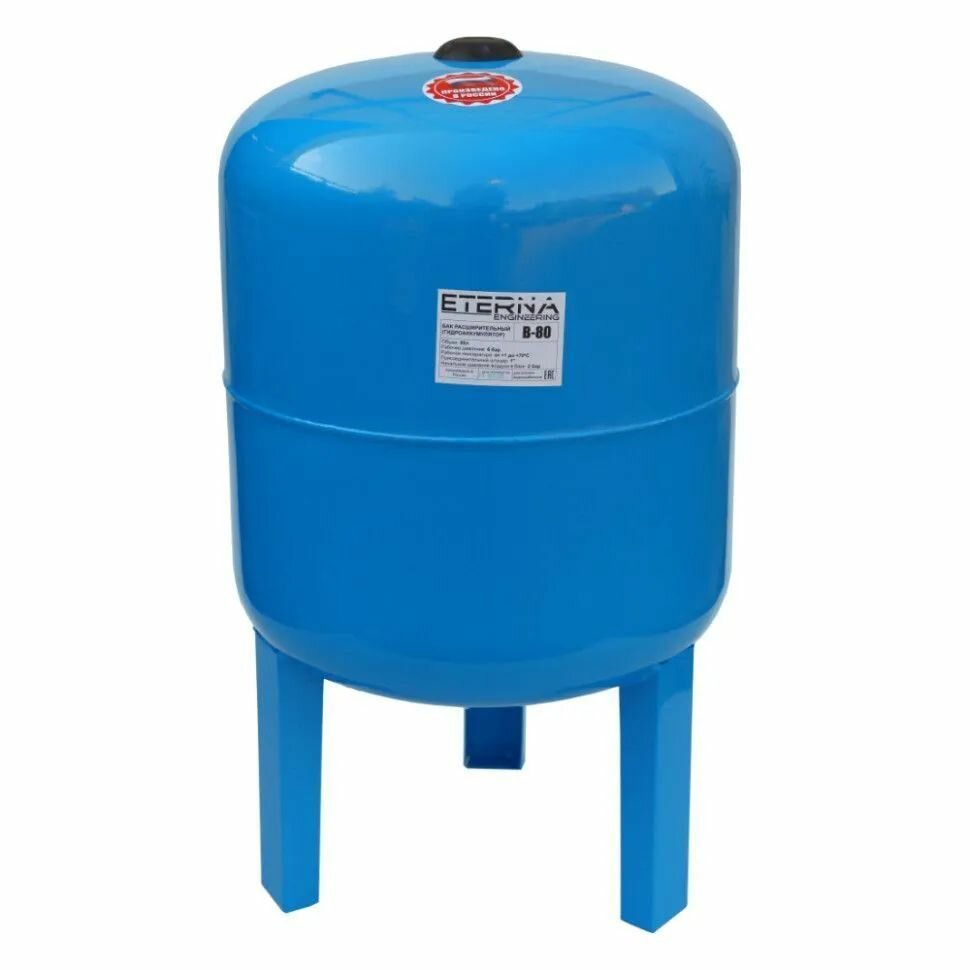 ETERNA Гидроаккумулятор В-80 Оц. Фл. Россия (ОП) вертикальный