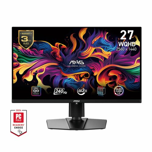 Монитор MSI 26.5" Монитор MSI MAG 271QPX QD-OLED E2,240HZ, черный