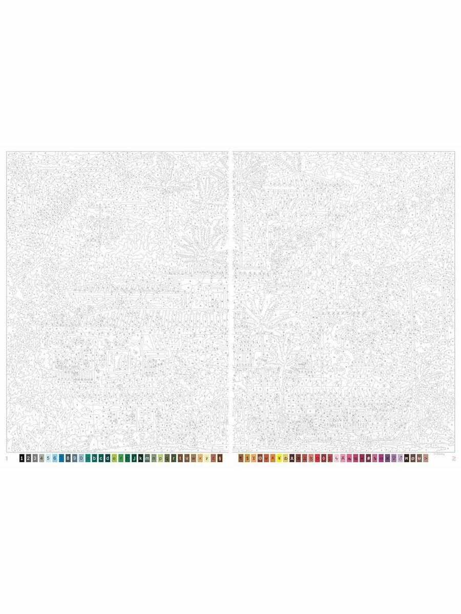 Раскраска по номерам Coloriages mysteres Disney - Бемби, Les Grands classiques, том 11, 128 стр. — фото 1