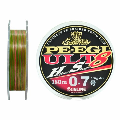 Шнур плетеный SUNLINE SM PE EGI ULT HS8 180 HG #0.7