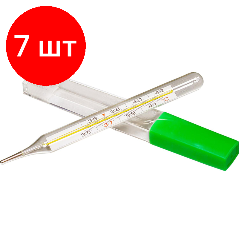 Комплект 7 штук, Термометр безртутный AMRUS TVY-130