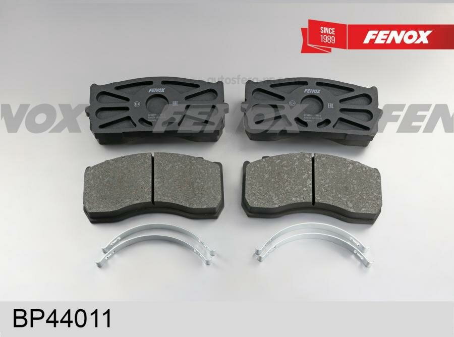 FENOX BP44011 колодки тормозные дисковые Mercedes-Benz ATEGO, ГАЗ-33104 Валдай, Knorr SB5000, 98- Передняя ось/зад